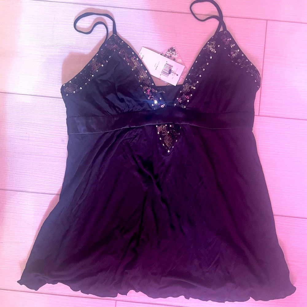 BCBG NWT tank top sequins top size small/xs